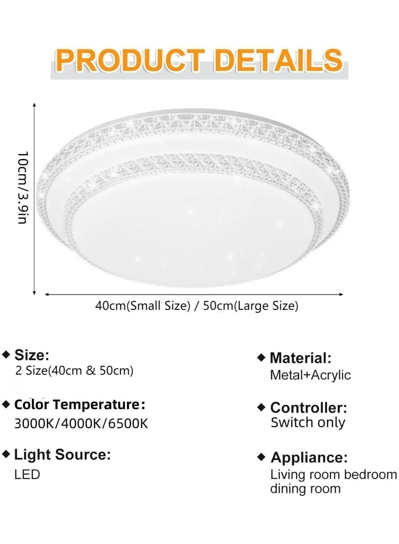 LED THREE ANTI CEILING LAMP view 5